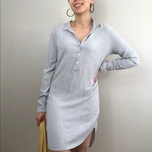 Cloth and Stone gray pullover shirt dress size S